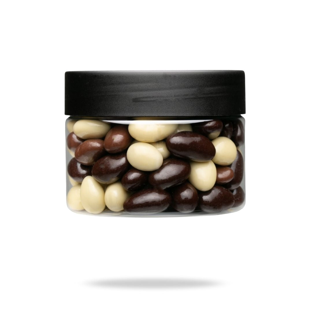 Mix Almendras con Chocolates Negro, Leche y Blanco 400 g