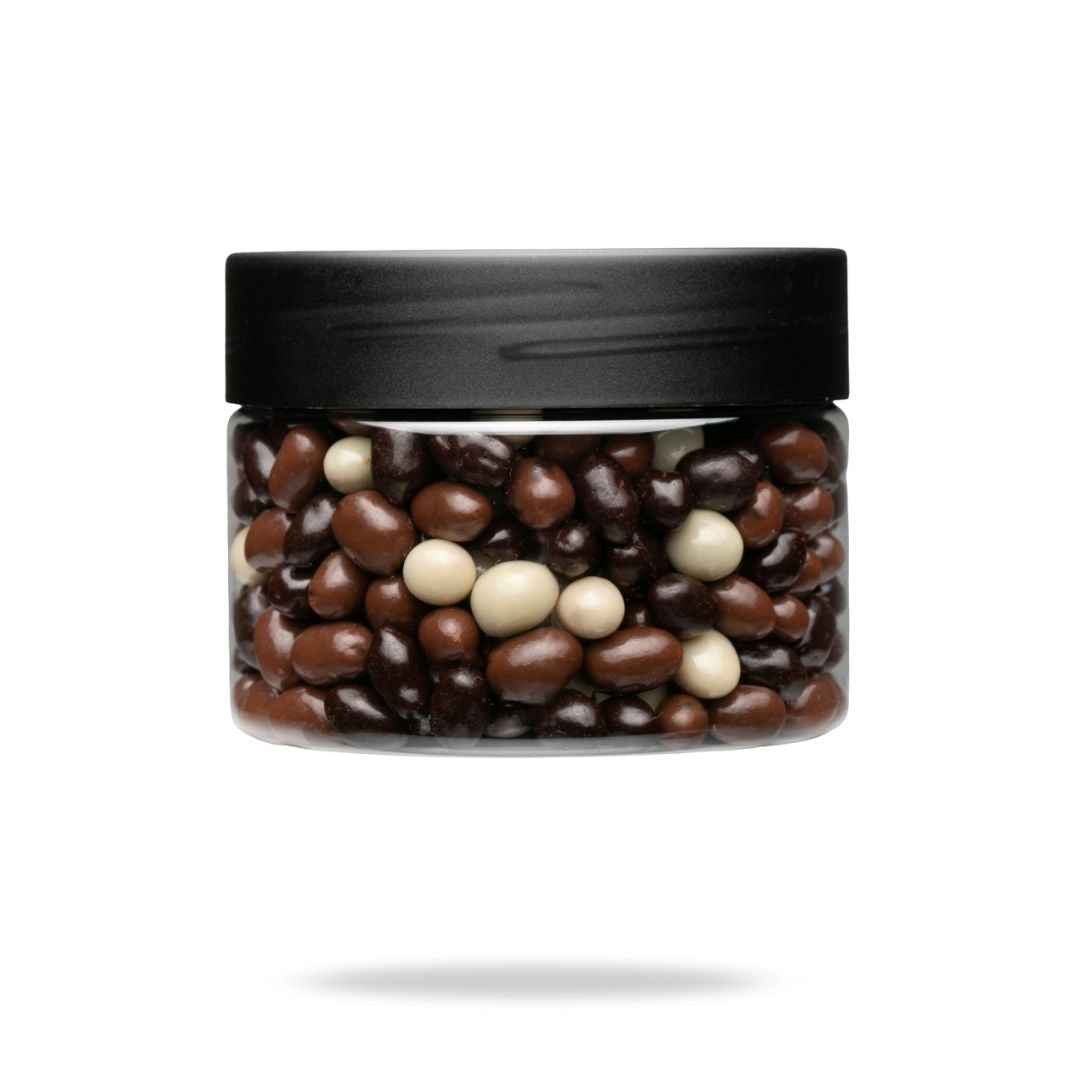 Mix Cacahuetes con chocolates negro, leche y blanco 400 g
