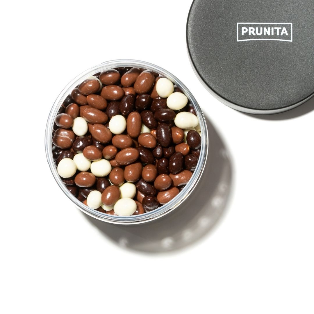 Mix Cacahuetes con chocolates negro, leche y blanco 400 g