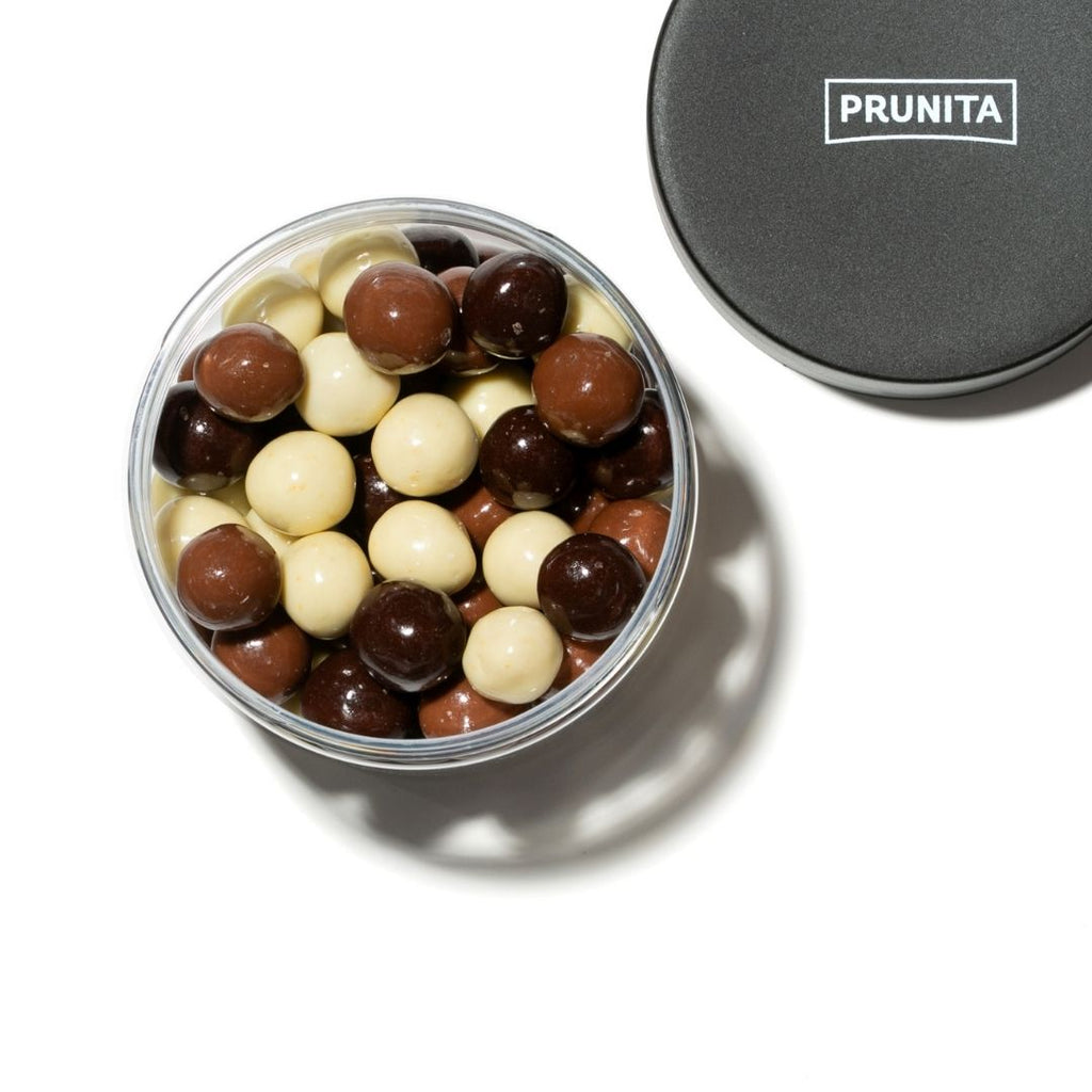 Mix crujientes bolas cereal con chocolate negro, leche y blanco 200 g